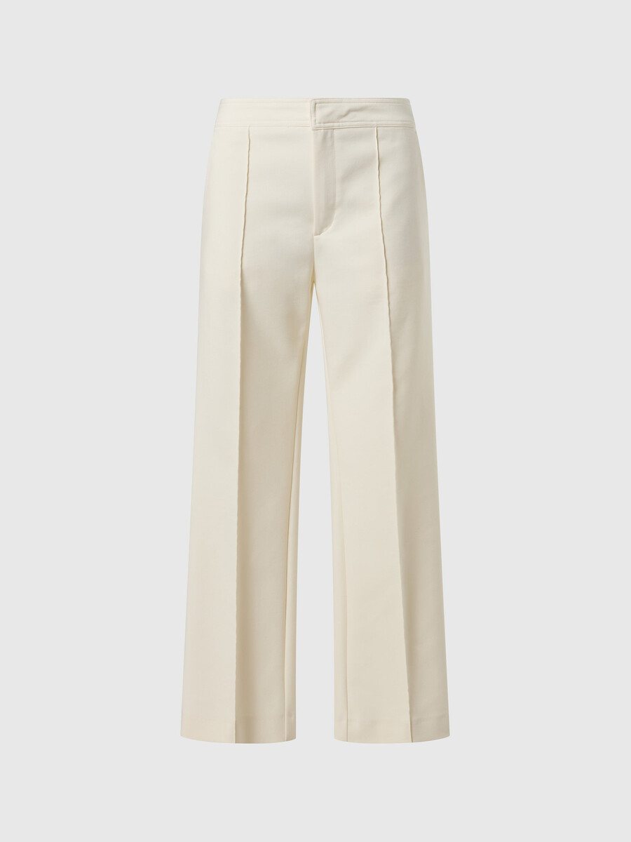 pantalones interlock de pierna recta
