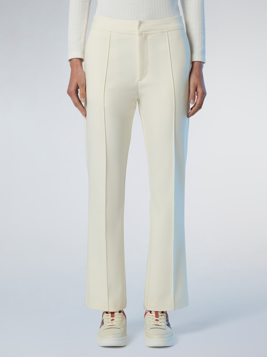 pantalones interlock de pierna recta