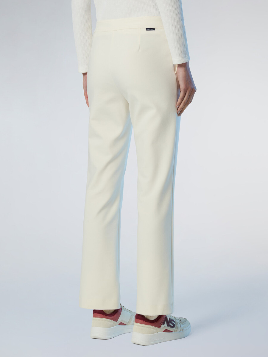 pantalones interlock de pierna recta