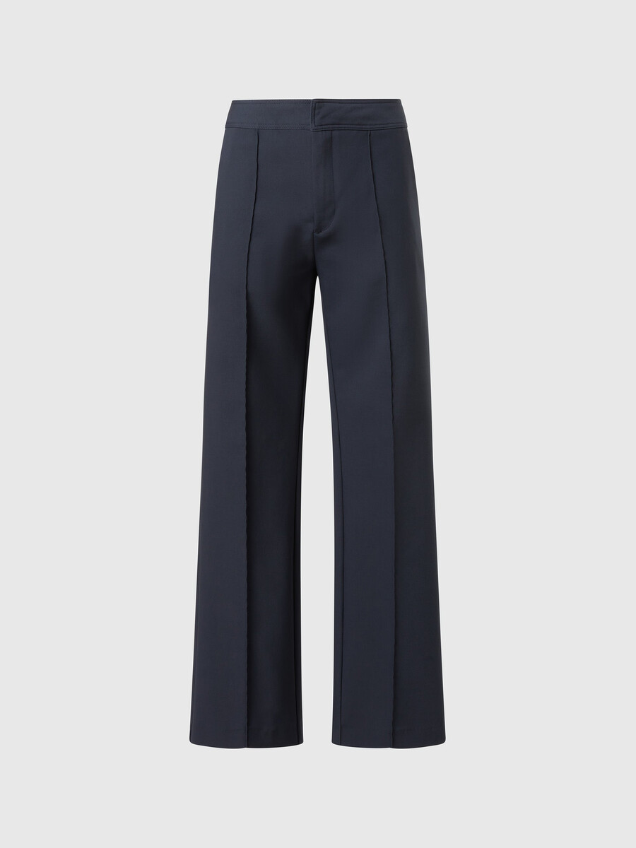 pantalones interlock de pierna recta