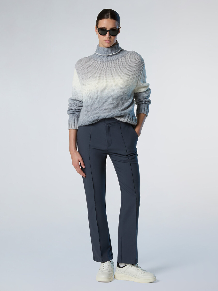 pantalones interlock de pierna recta