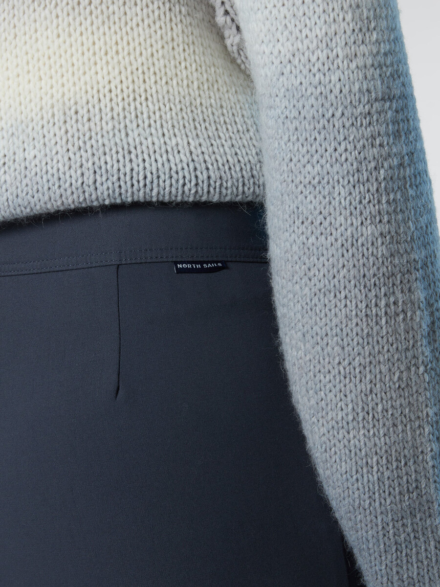pantalones interlock de pierna recta