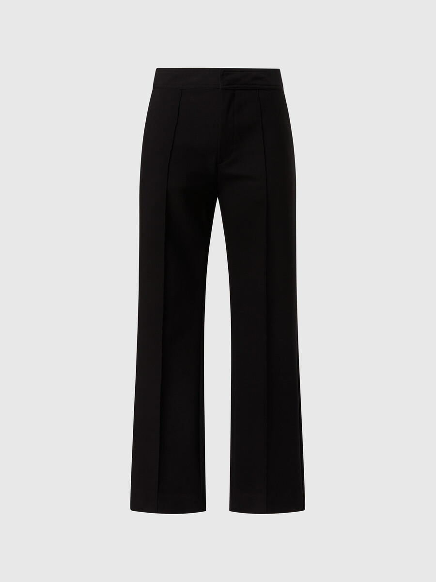 pantalones interlock de pierna recta