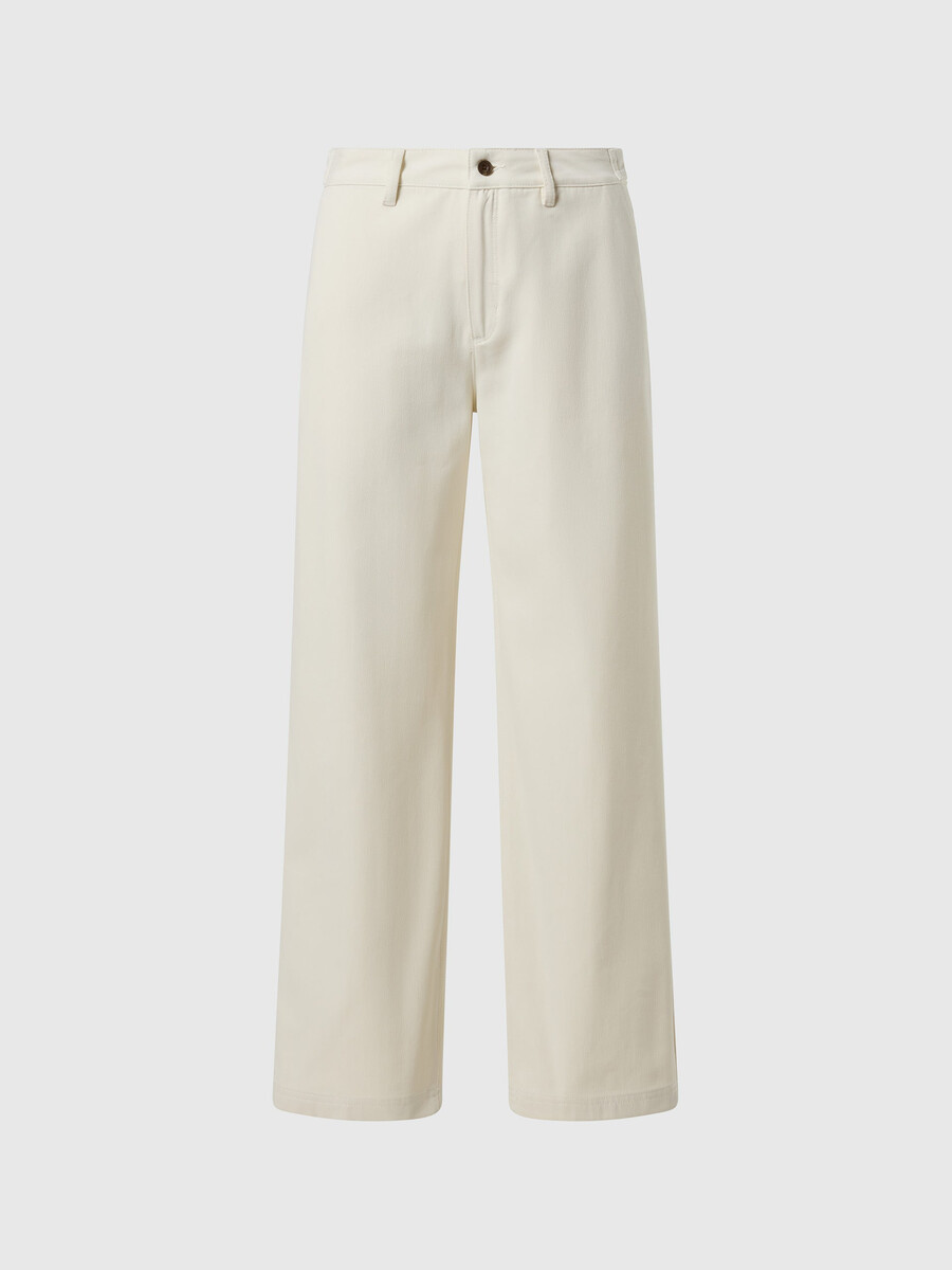 pantalones de sarga de pierna ancha